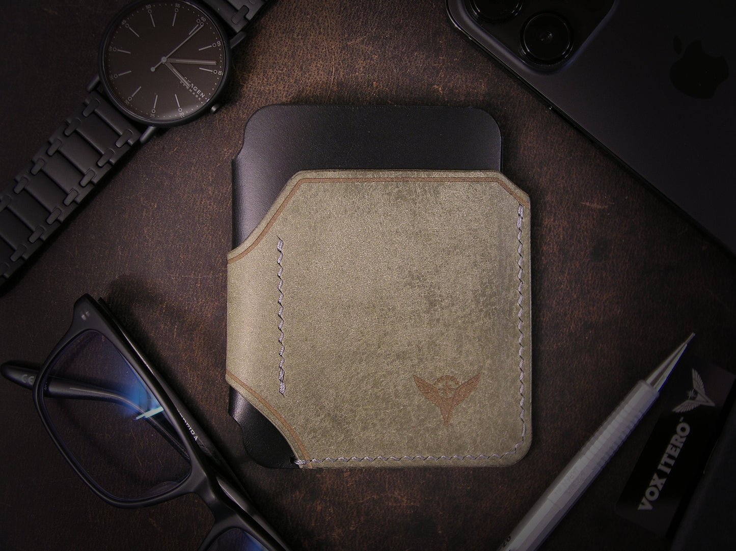 The A12 Wallet: Gray Pueblo Black