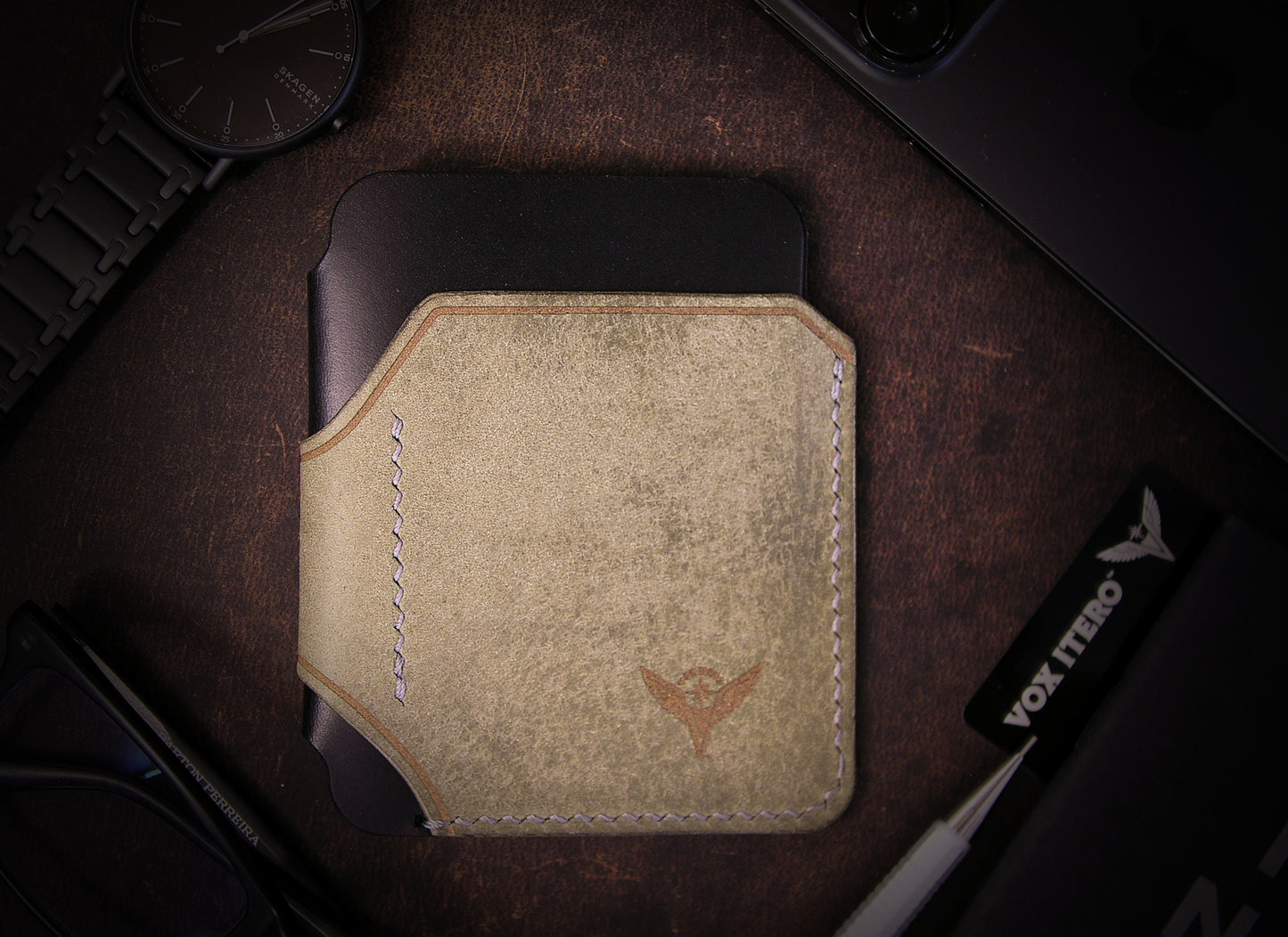 The A12 Wallet: Gray Pueblo Black