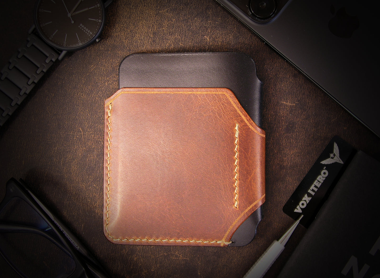 The A12 Wallet: Cognac Black