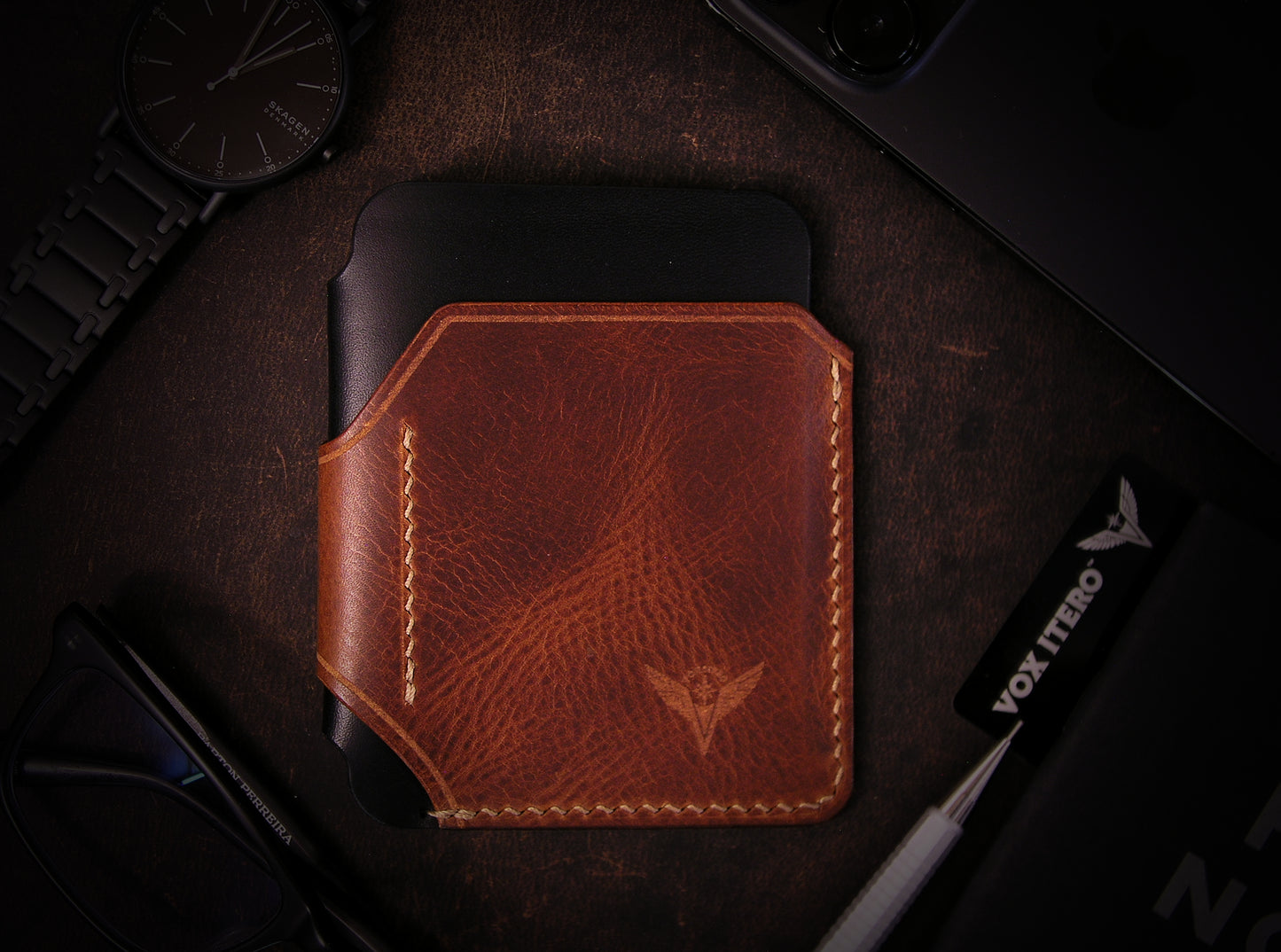 The A12 Wallet: Cognac Black